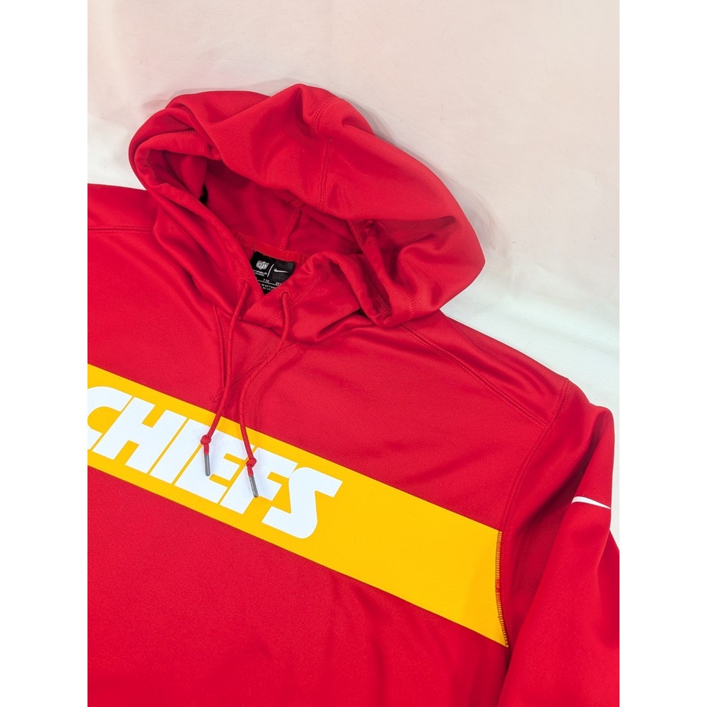 Kansas City‎ Chiefs Nike Dri Fit Red On Field Fleece Sweatshirt Hoodie Size XXL